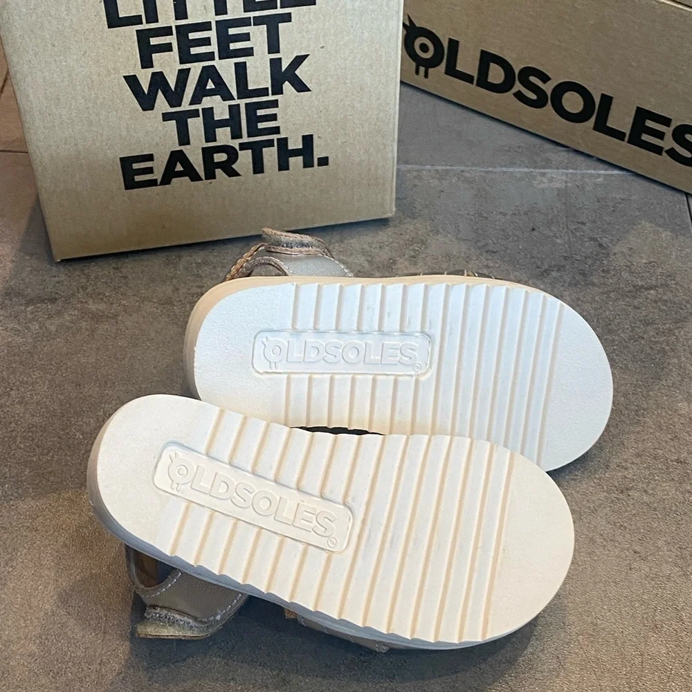 Old Soles Girls Silver Sandals BNIB